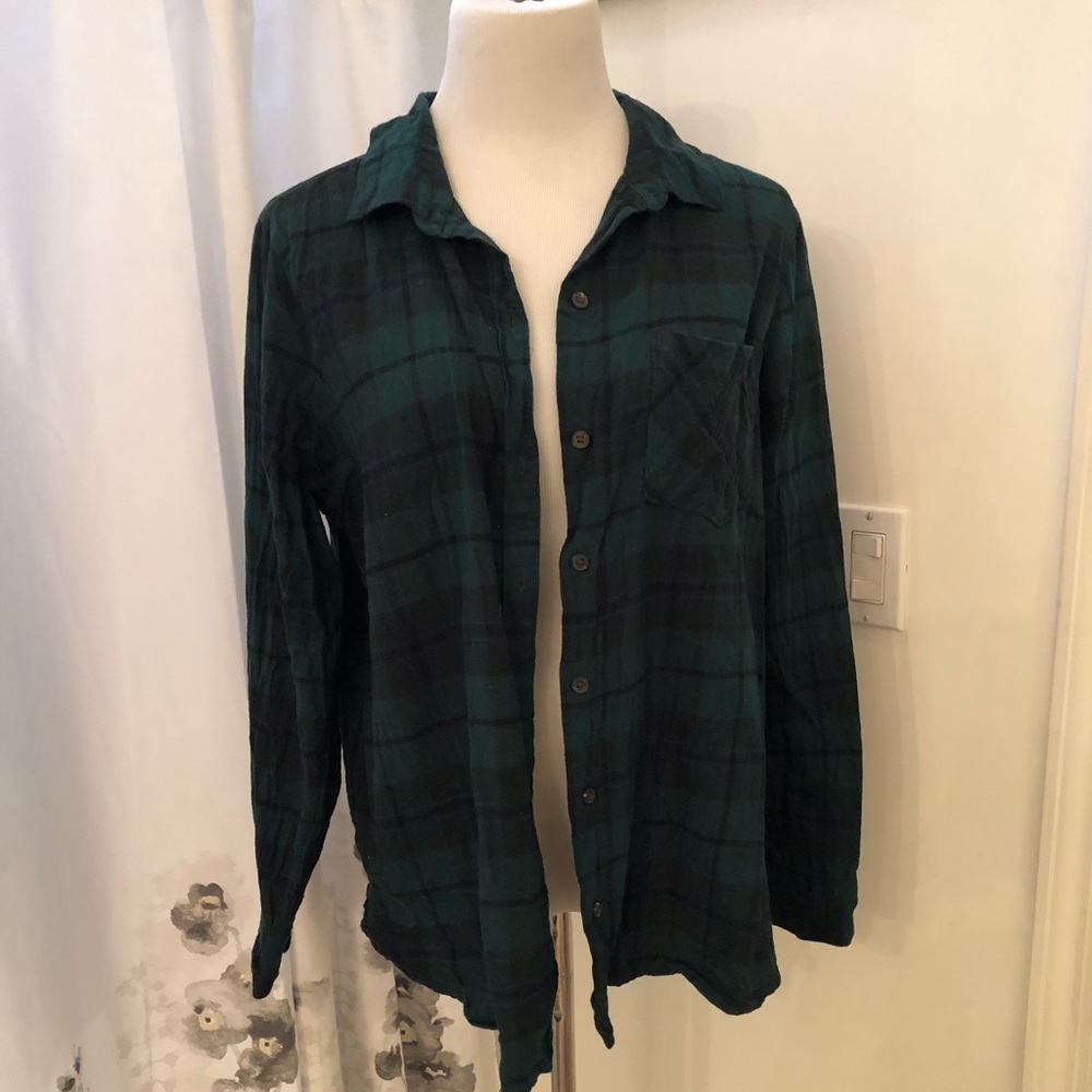Plaid button down